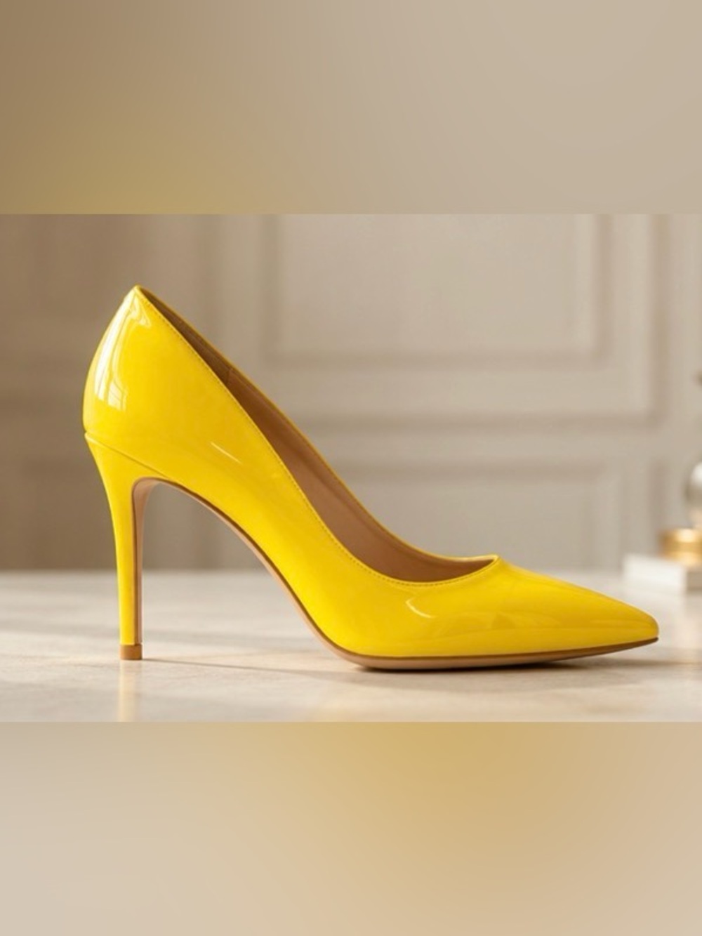 Elizabeth Lang Patent Leather High Heel Pumps